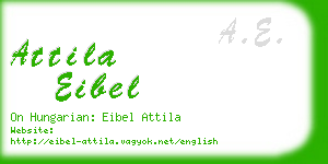 attila eibel business card